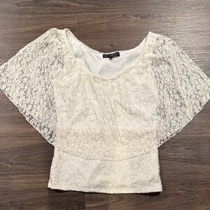 HeartSoul Ivory Lace Blouse